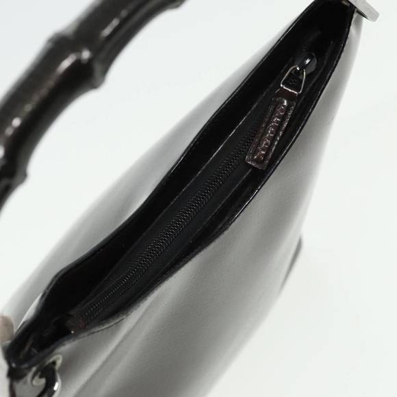 GUCCI Bamboo Hand Bag Enamel Brown 001 2058 3007 Auth yk13474 - Picture 6 of 16